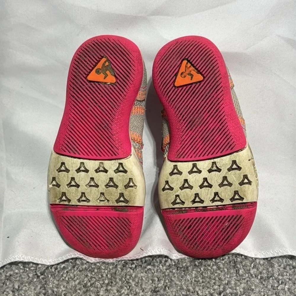 Plae Emme Sporty Jane Silver & Pink Size 7 Toddler